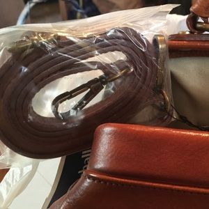 NWT Pratesi Firenze leather bag; Italy;